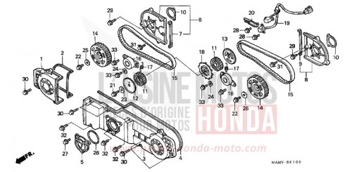GAINE DE PROTECTION AVANT GL1500AV de 1997